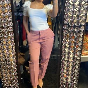 Blush pink trouser dress up pants